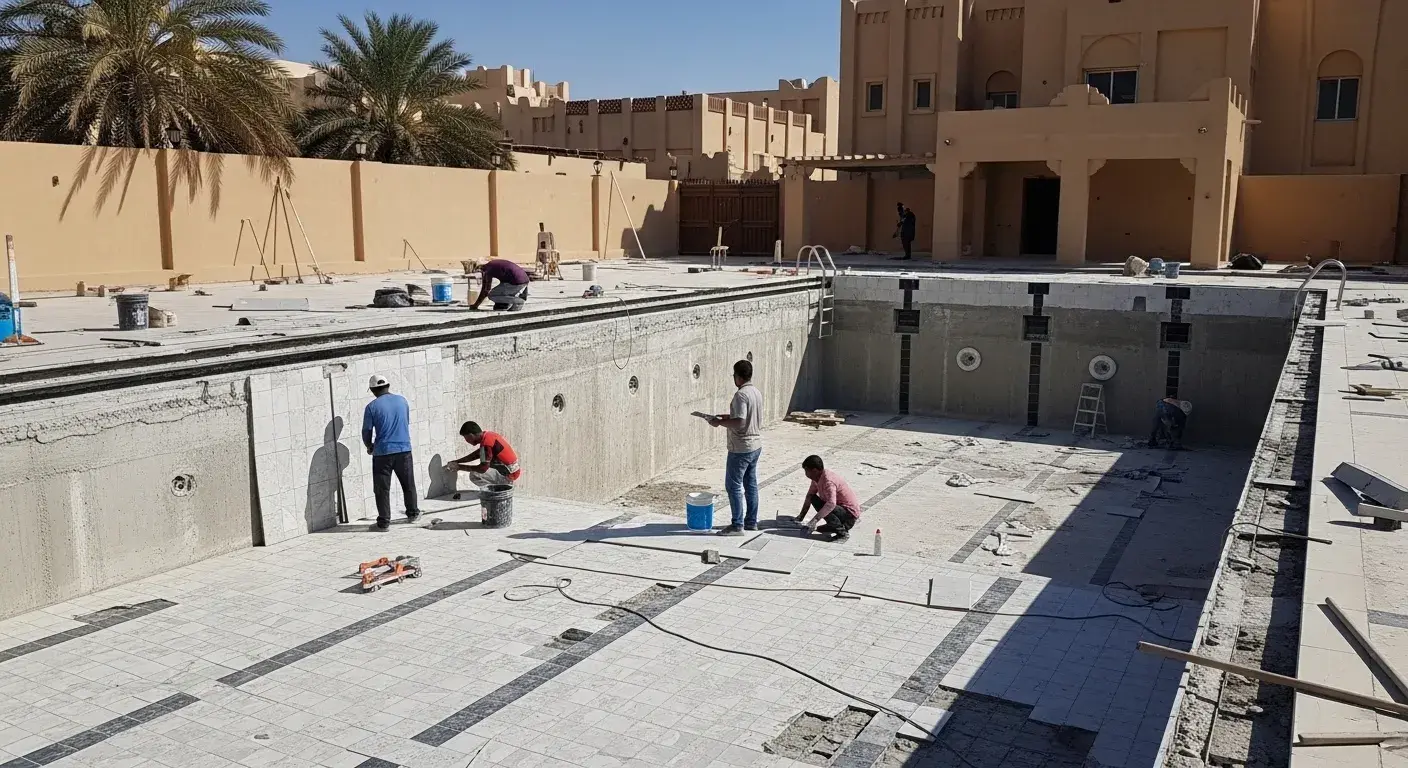 ترميم المسابح في القصيم