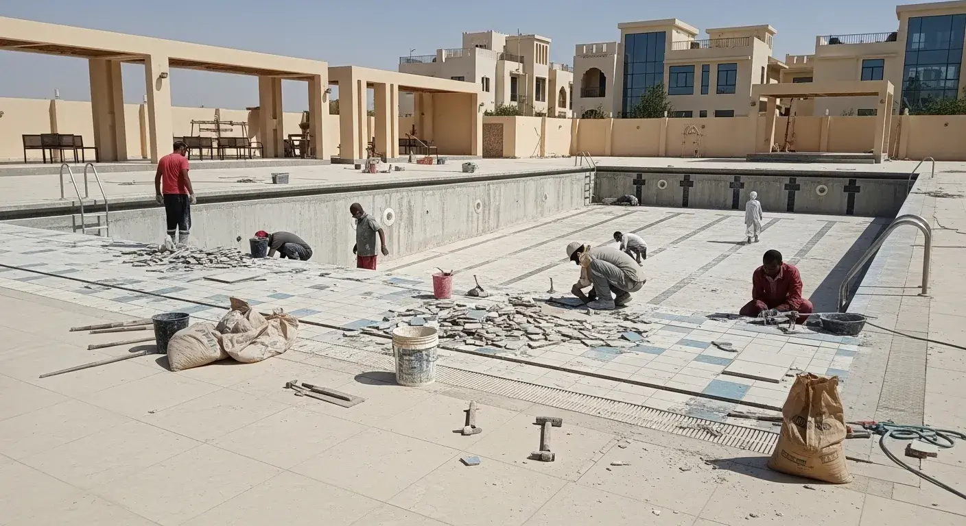 ترميم المسابح في القصيم