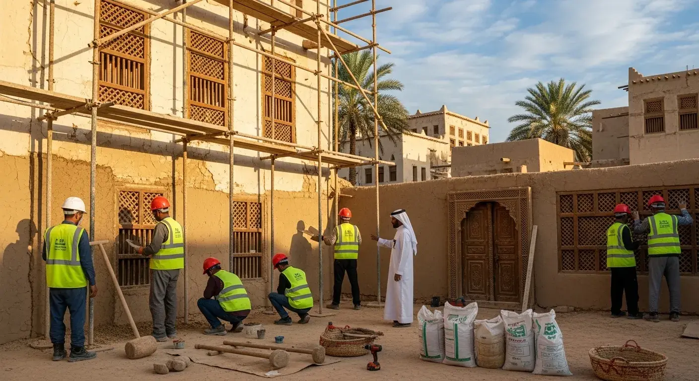 ترميم مباني في القصيم