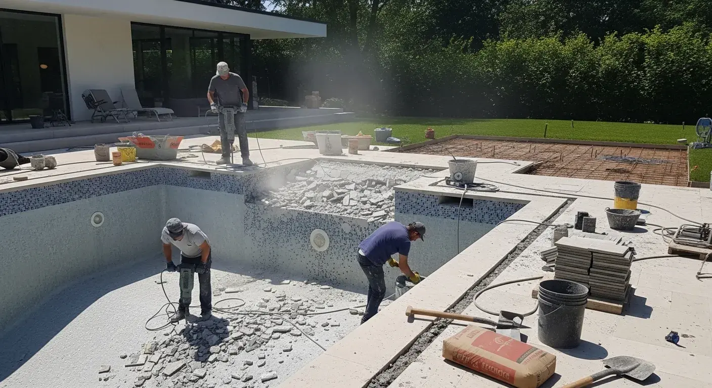  ترميم مسابح في المذنب