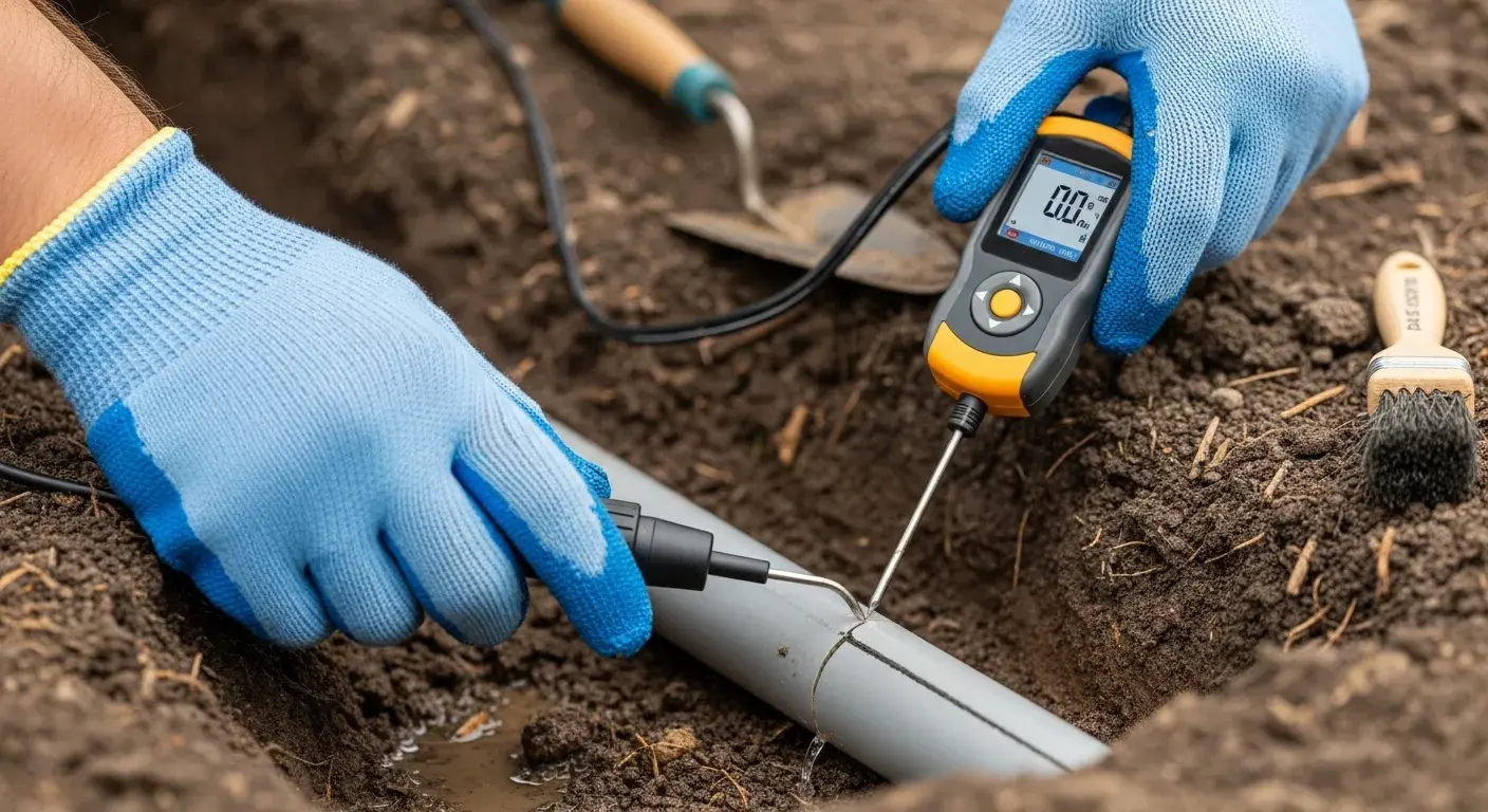 كشف تسربات في المذنب