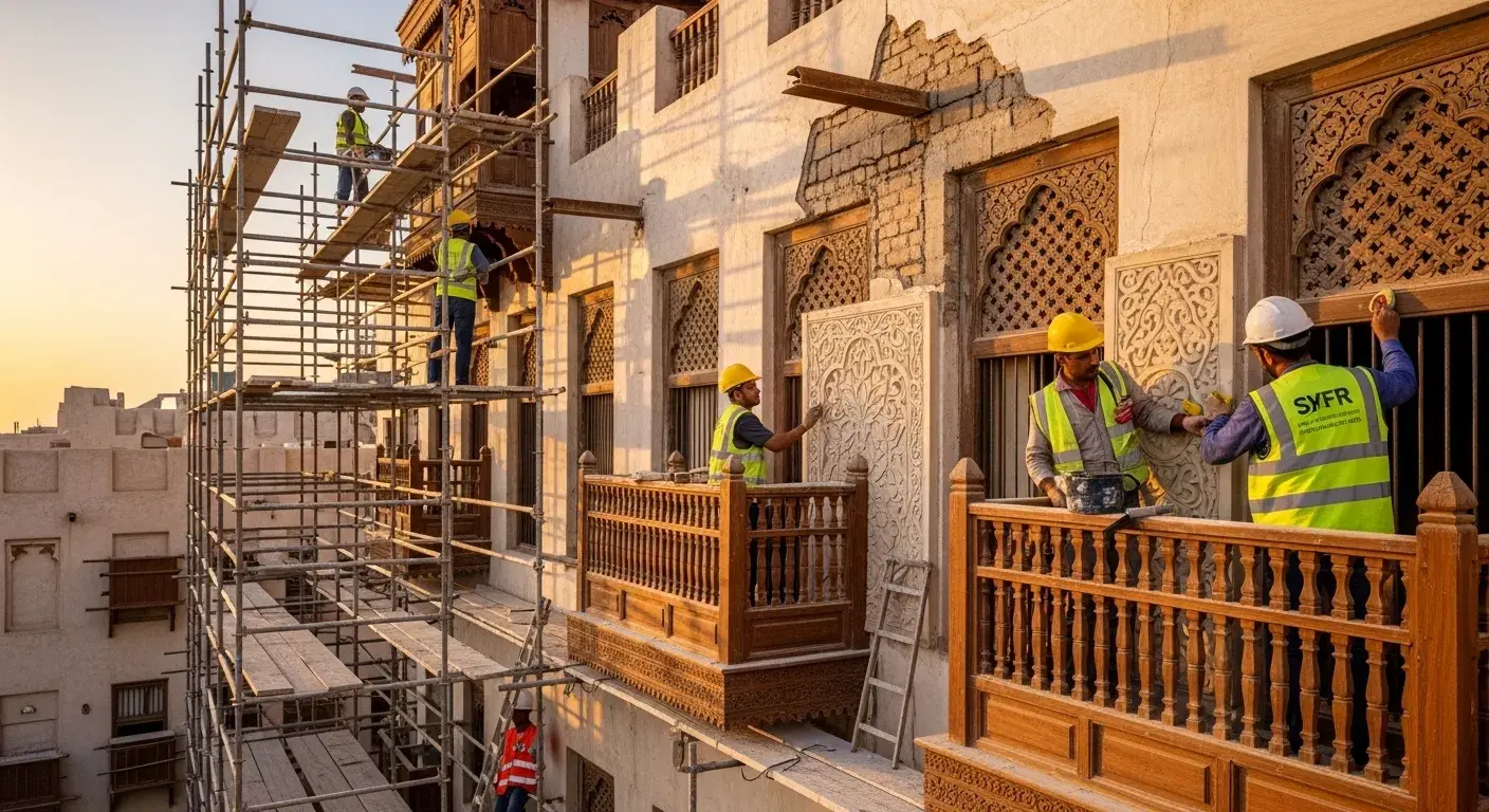 ترميم مباني في البديع 