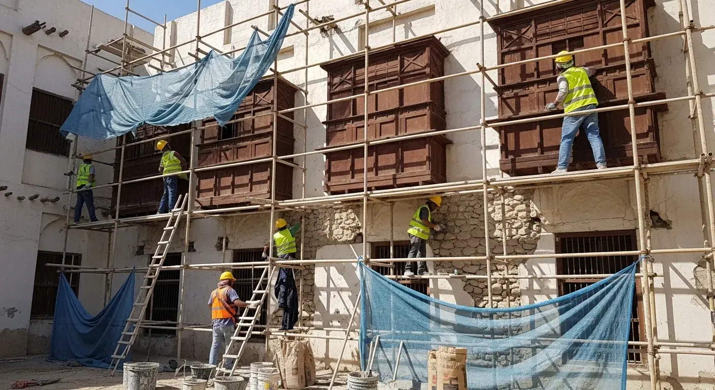 ترميم مباني في البديع 