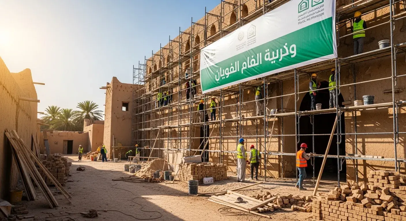 ترميم مباني في حائل