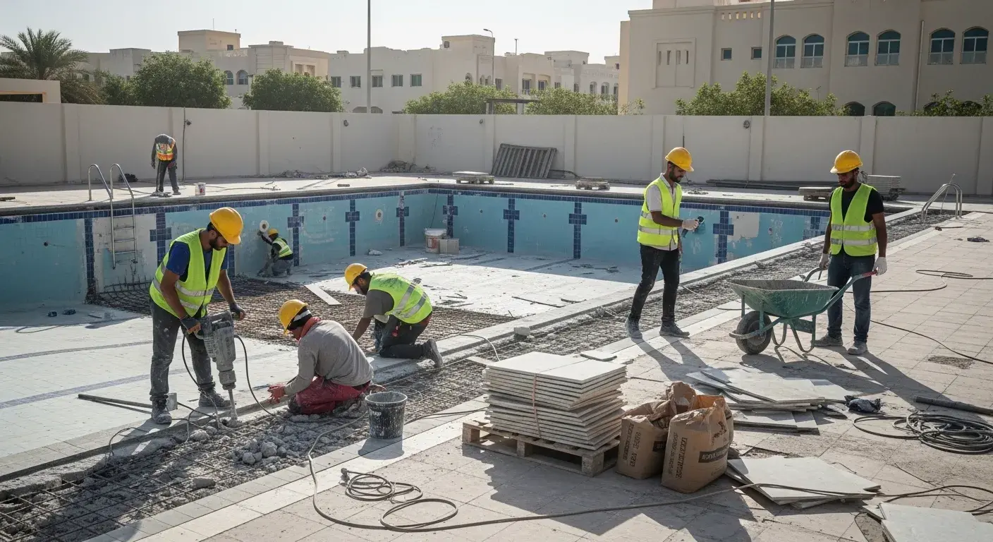  ترميم مسابح في البديع